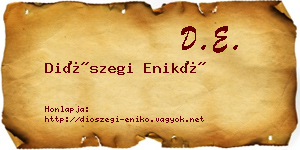 Diószegi Enikő névjegykártya